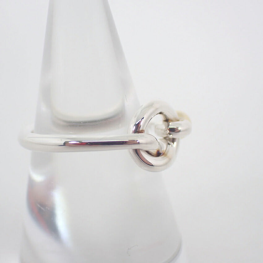 【中古】TIFFANY/ティファニー 925/750 フック＆アイ コンビ リング /8号/j235-3