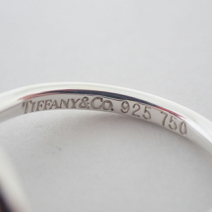 【中古】TIFFANY/ティファニー 925/750 フック＆アイ コンビ リング /8号/j235-3