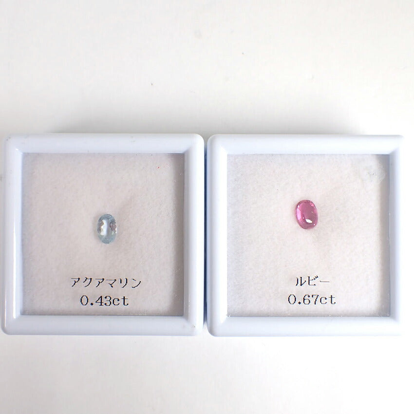 【中古】ルビ－、アクアマリン、シェル、シトリン、ブルートパーズ、コンクシェルなどルース/j235-7