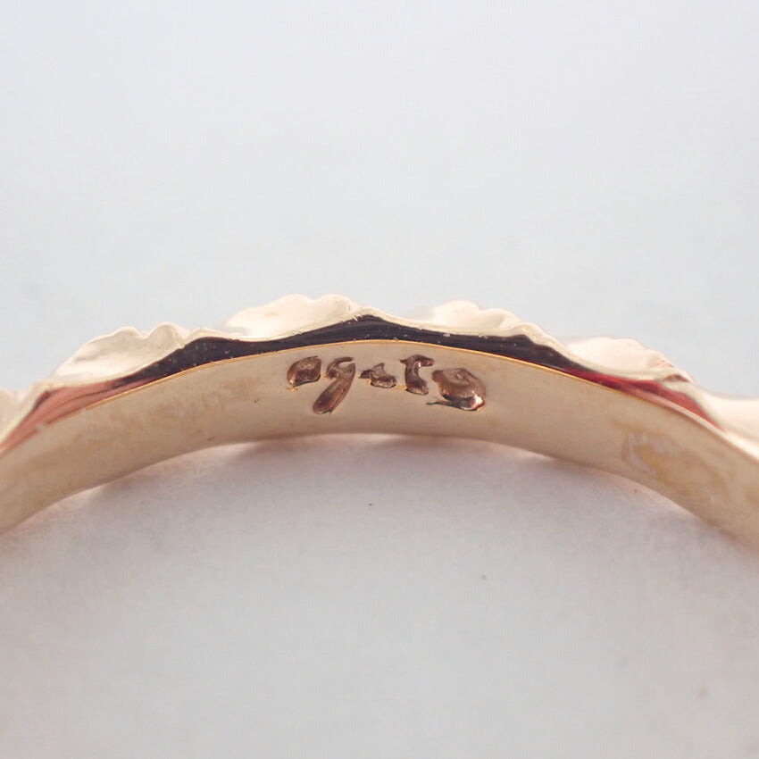 【中古】agete/アガット K10PG ダイヤモンド/0.01ct リング /1号/j235-8