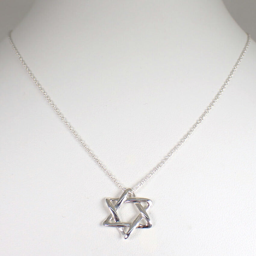 【中古】TIFFANY/ティファニー 925 スターオブダビデ ペンダント/ネックレス/j235-9