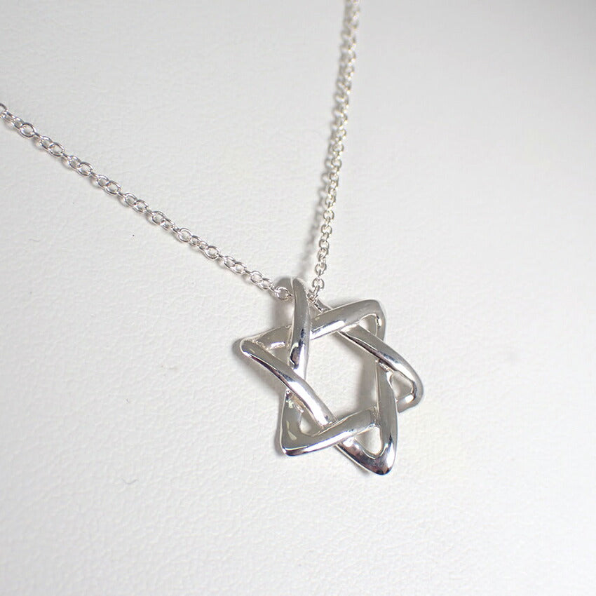 【中古】TIFFANY/ティファニー 925 スターオブダビデ ペンダント/ネックレス/j235-9