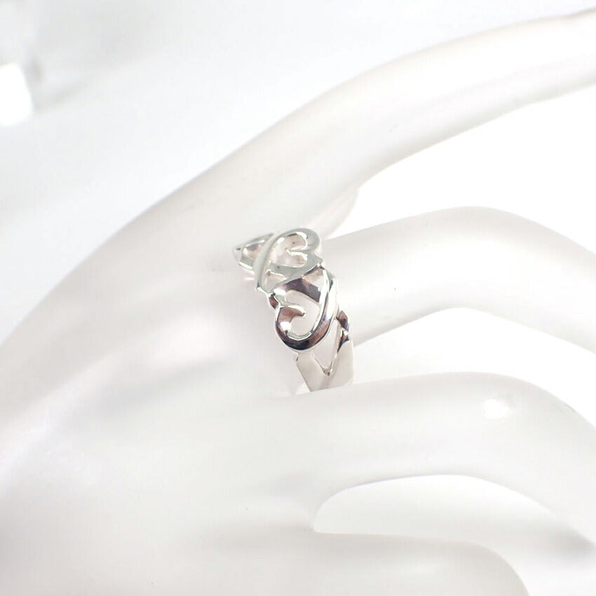 【中古】TIFFANY/ティファニー 925 トリプルラビングハート リング /12号/j236-2
