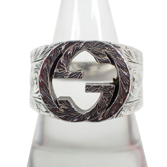 【中古】GUCCI/グッチ 925 インターロッキングG リング 箱付/20号/j236-4
