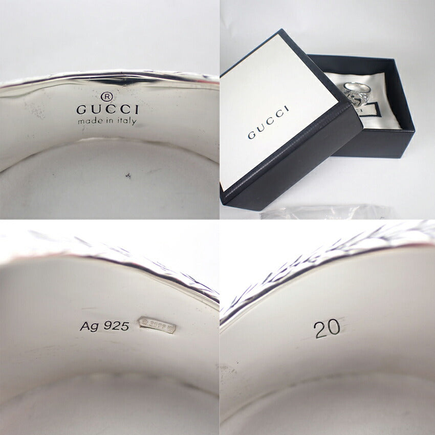【中古】GUCCI/グッチ 925 インターロッキングG リング 箱付/20号/j236-4