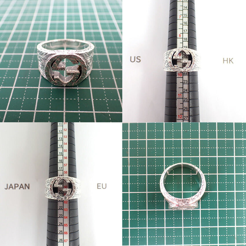 【中古】GUCCI/グッチ 925 インターロッキングG リング 箱付/20号/j236-4