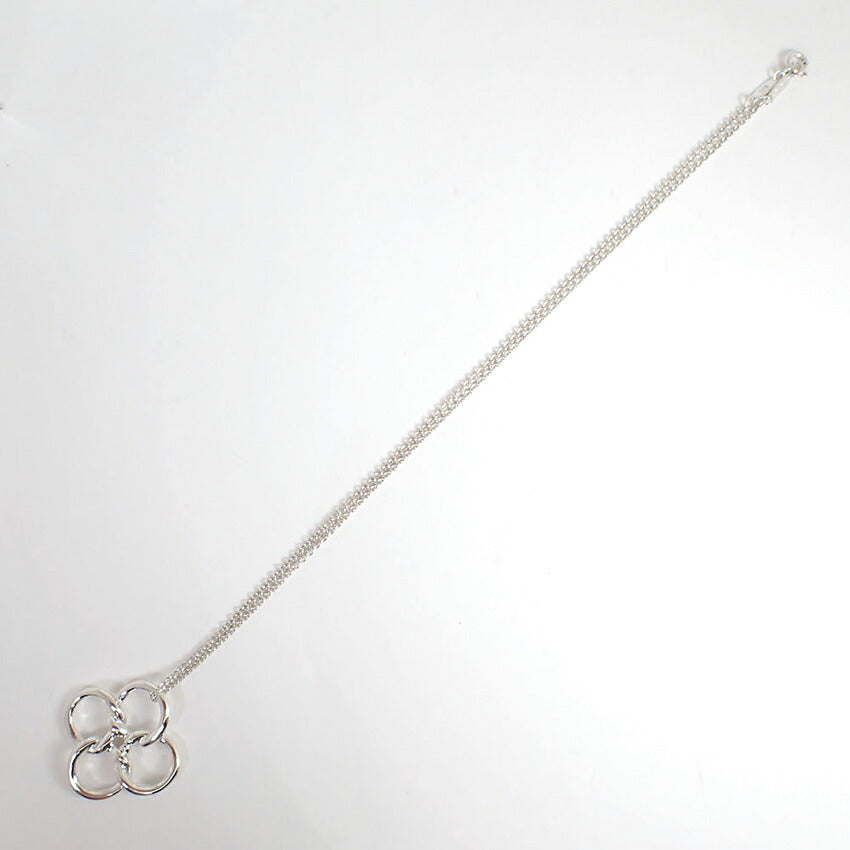 【中古】TIFFANY/ティファニー 925 ラビングハート クローバー ペンダント/ネックレス/j236-5