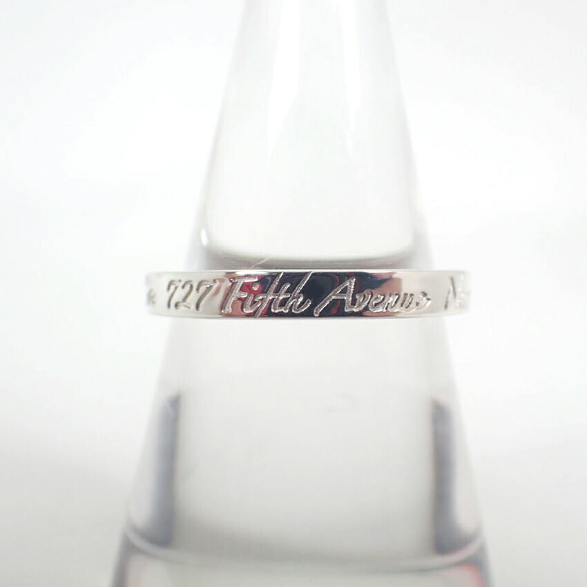 【中古】TIFFANY/ティファニー 925 ノーツ ナロー リング /13号/j236-9