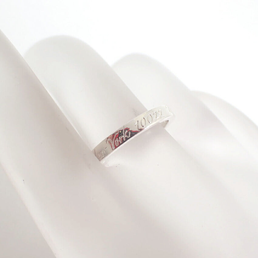 【中古】TIFFANY/ティファニー 925 ノーツ ナロー リング /13号/j236-9