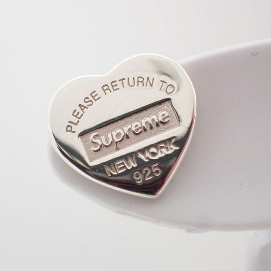 【中古】TIFFANY/ティファニー Supreme/シュプリーム 925 リターントゥティファニー ハート ピアス/j237-1
