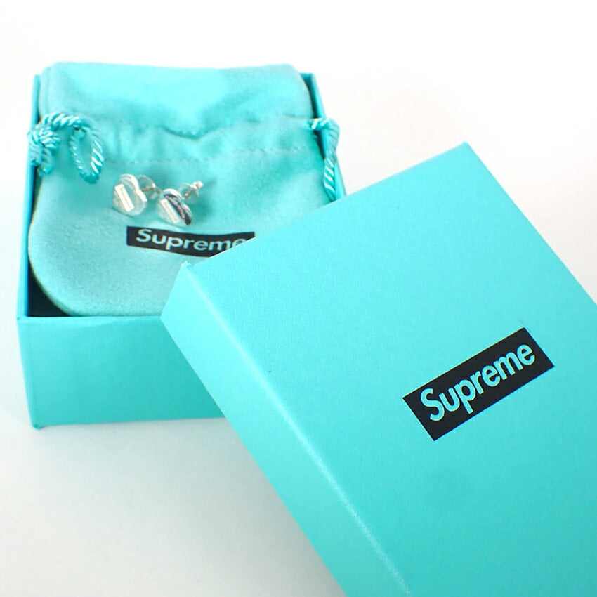 【中古】TIFFANY/ティファニー Supreme/シュプリーム 925 リターントゥティファニー ハート ピアス/j237-1