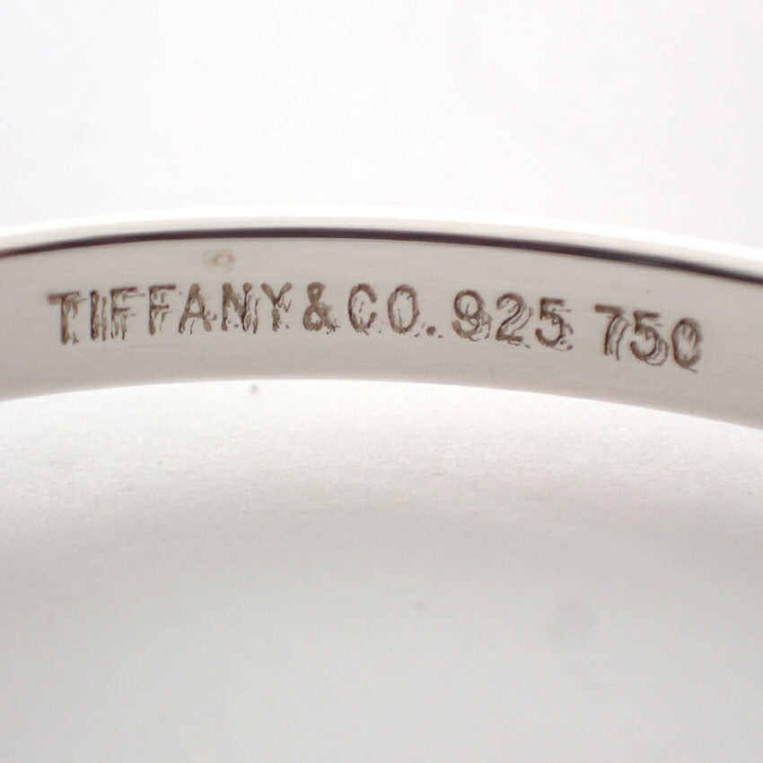 【中古】TIFFANY/ティファニー 925/750  フック＆アイ バングル/j237-2