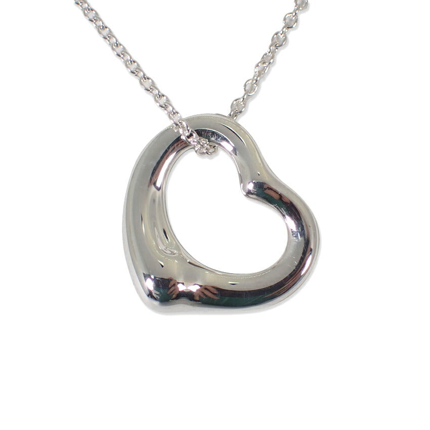 【中古】TIFFANY/ティファニー 925 オープンハート ペンダント/ネックレス /j238-1