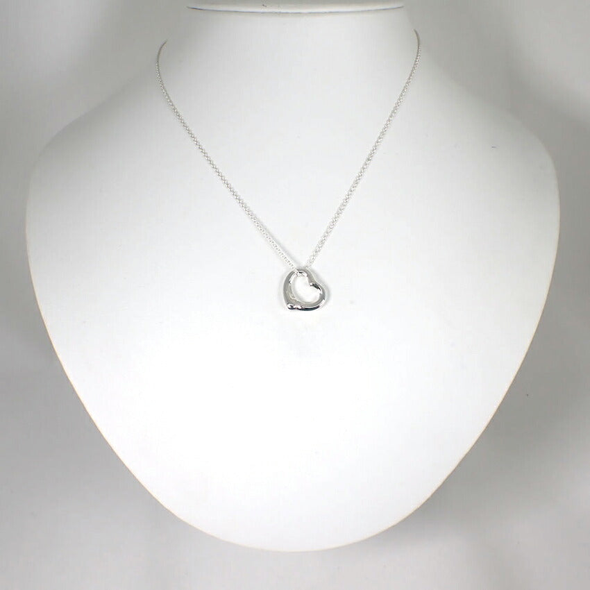 【中古】TIFFANY/ティファニー 925 オープンハート ペンダント/ネックレス /j238-1