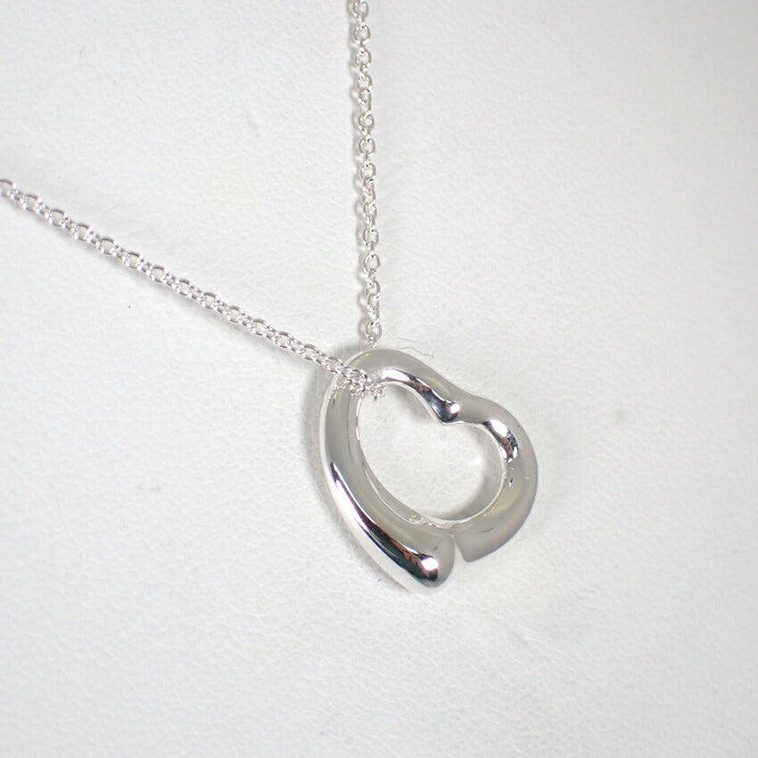 【中古】TIFFANY/ティファニー 925 オープンハート ペンダント/ネックレス /j238-1