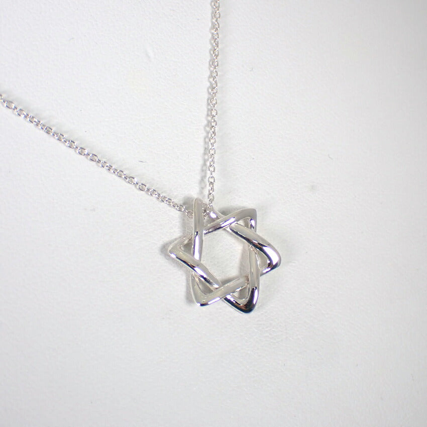 【中古】TIFFANY/ティファニー 925 スターオブダビデ ペンダント/ネックレス/j238-2