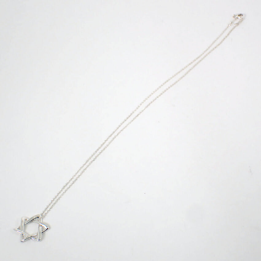 【中古】TIFFANY/ティファニー 925 スターオブダビデ ペンダント/ネックレス/j238-2