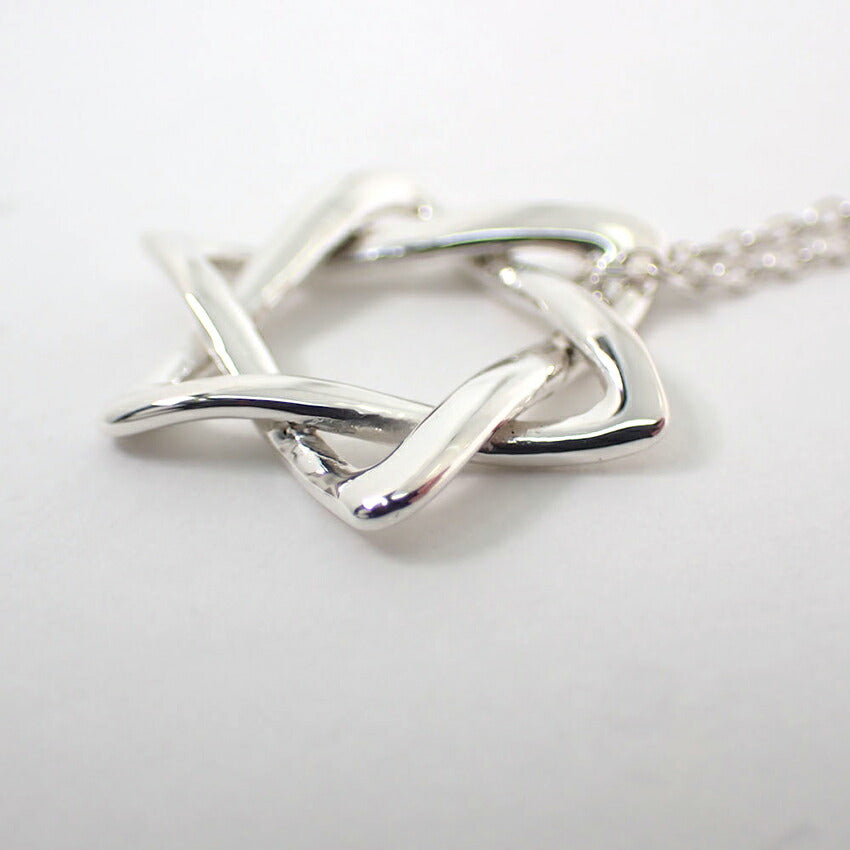 【中古】TIFFANY/ティファニー 925 スターオブダビデ ペンダント/ネックレス/j238-2
