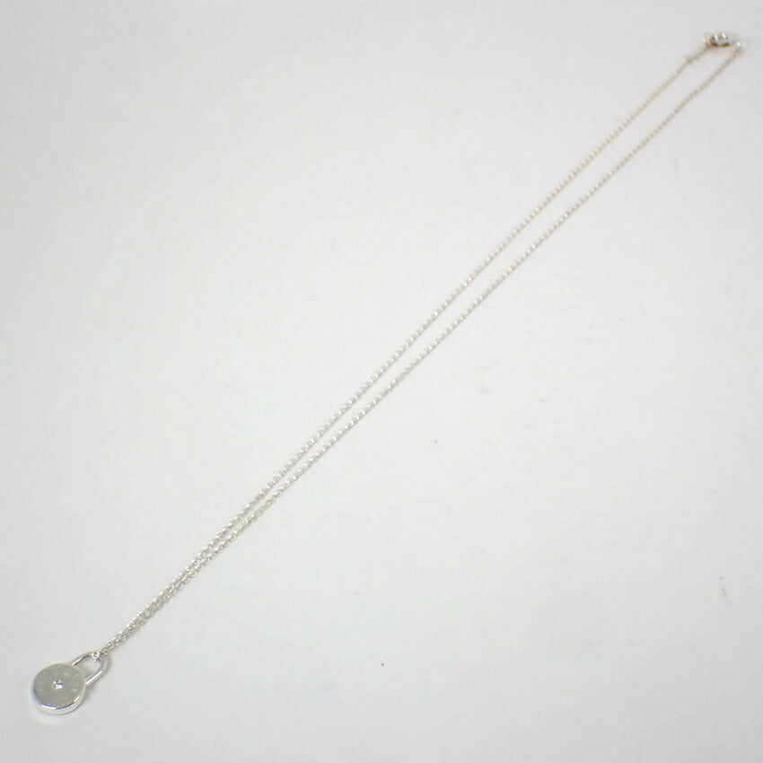 【中古】TIFFANY/ティファニー 925 ダイヤ/1pc 1837 ラウンドロック ペンダント/ネックレス/j238-3