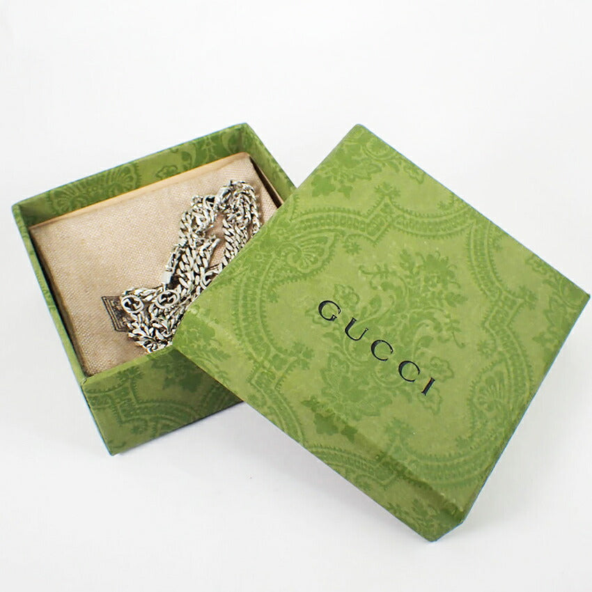 【中古】GUCCI/グッチ 925 インターロッキングG ペンダント/ネックレス 箱付き/j238-7