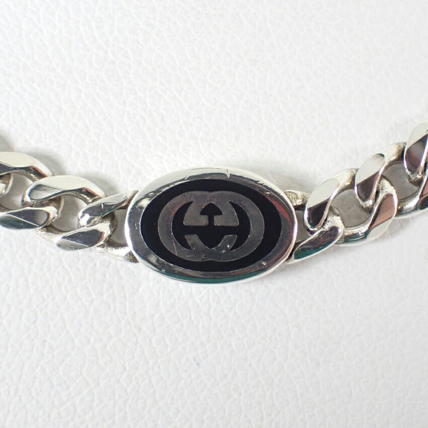 【中古】GUCCI/グッチ 925 インターロッキングG ペンダント/ネックレス 箱付き/j238-7