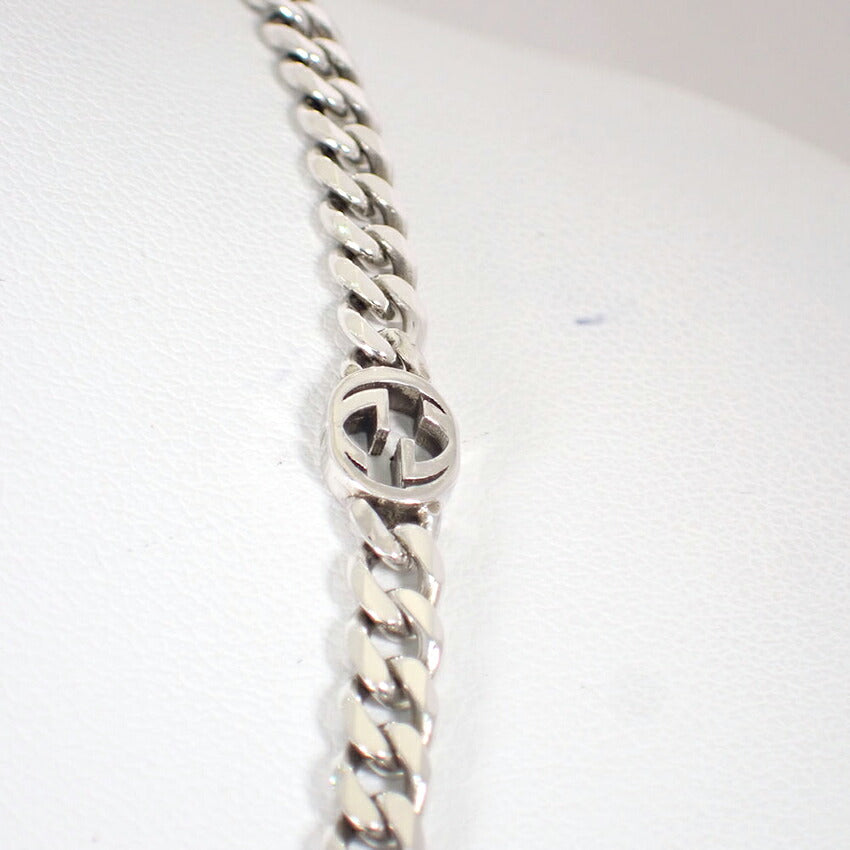 【中古】GUCCI/グッチ 925 インターロッキングG ペンダント/ネックレス 箱付き/j238-7