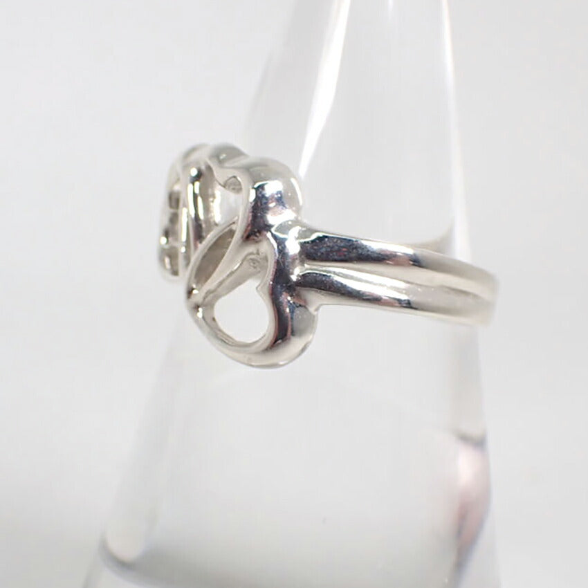 【中古】TIFFANY/ティファニー 925 トリプルハート リング /12.5号/j239-10