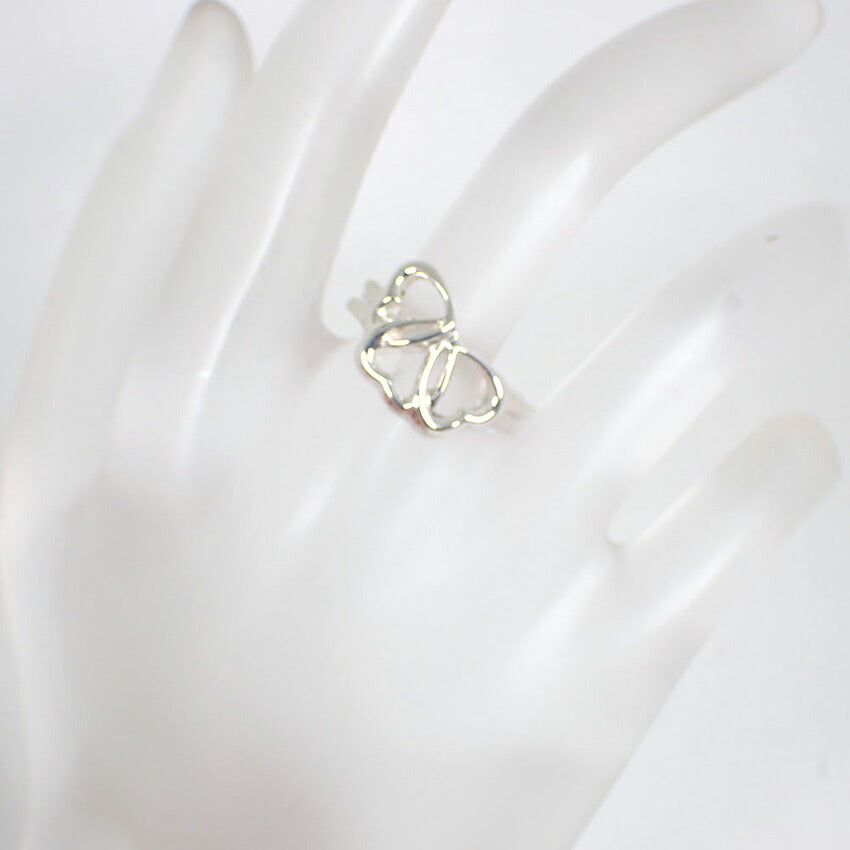 【中古】TIFFANY/ティファニー 925 トリプルハート リング /12.5号/j239-10