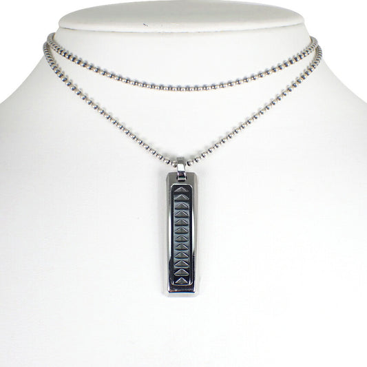 【中古】TIFFANY/ティファニー MAKERS 925/チタン パロマピカソ プレート ネックレス/j239-1