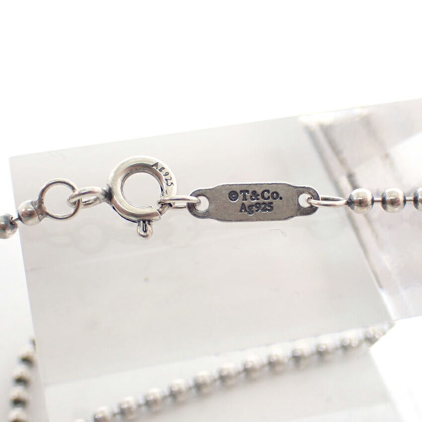 【中古】TIFFANY/ティファニー MAKERS 925/チタン パロマピカソ プレート ネックレス/j239-1
