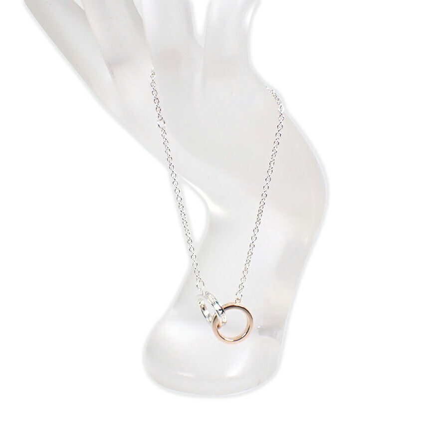 【中古】TIFFANY/ティファニー 925/メタル インターロッキングサークル ブレスレット/j239-4