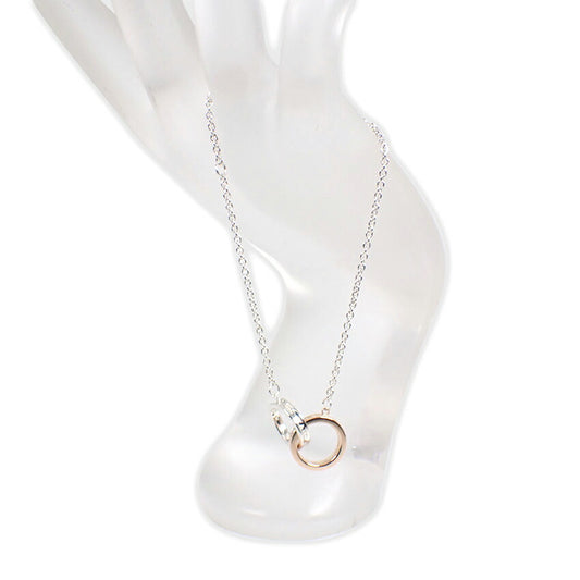 【中古】TIFFANY/ティファニー 925/メタル インターロッキングサークル ブレスレット/j239-4