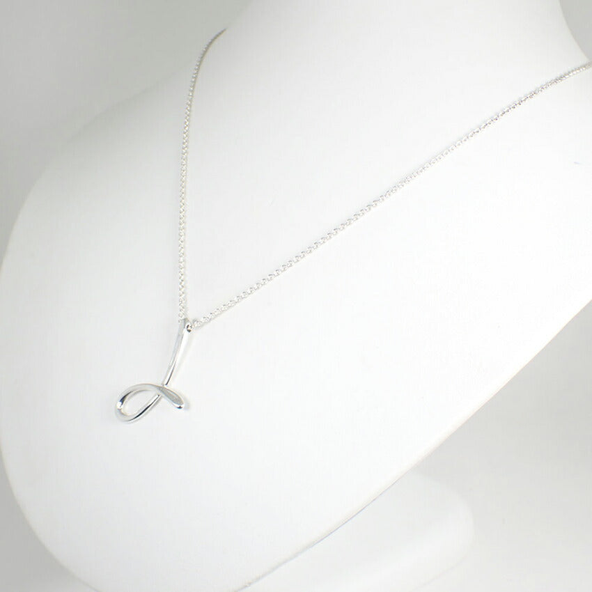 【中古】TIFFANY/ティファニー 925 イニシャル/L ラージ ペンダント/ネックレス/j239-6