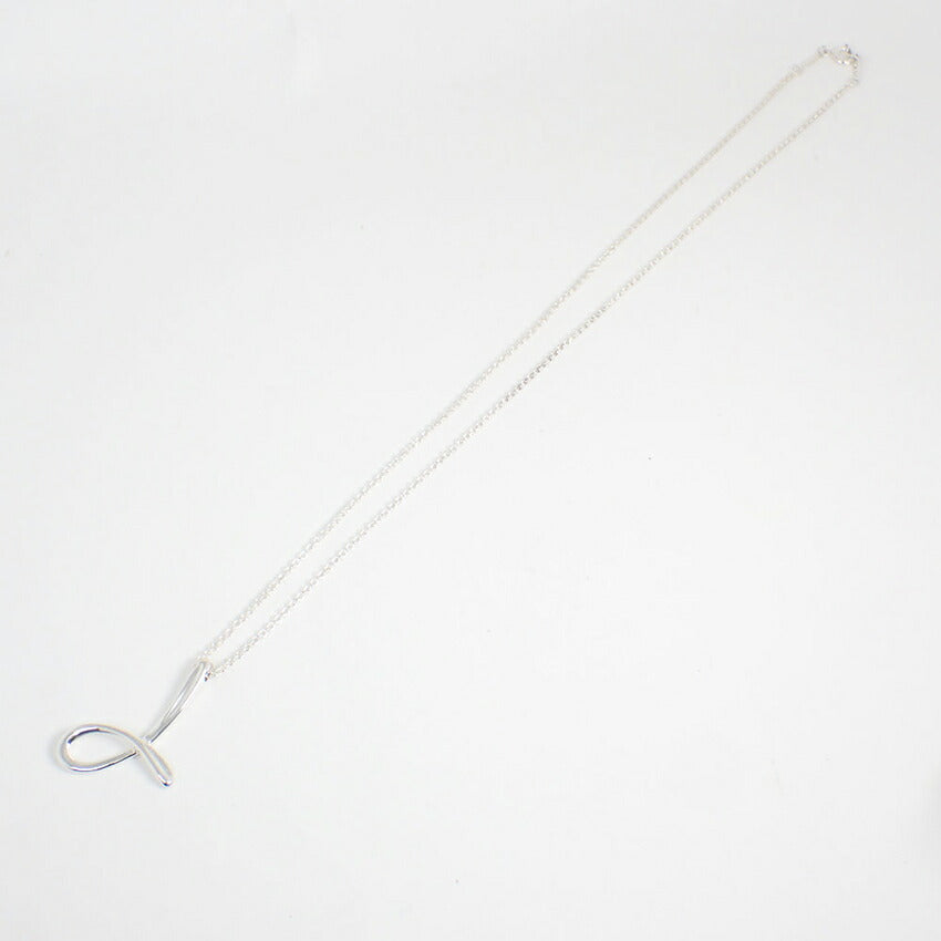 【中古】TIFFANY/ティファニー 925 イニシャル/L ラージ ペンダント/ネックレス/j239-6