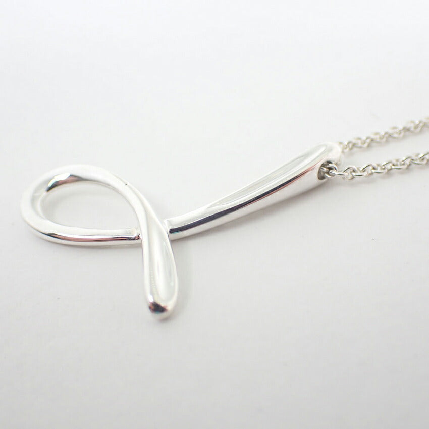 【中古】TIFFANY/ティファニー 925 イニシャル/L ラージ ペンダント/ネックレス/j239-6