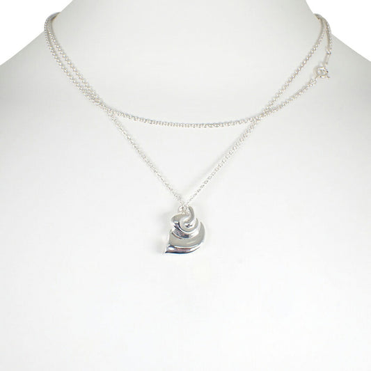 【中古】TIFFANY/ティファニー 925 ヴィンテージ シェル ペンダント/ネックレス 箱付き/j239-7