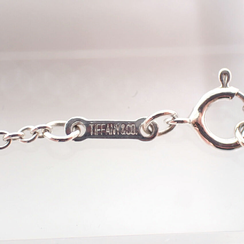【中古】TIFFANY/ティファニー 925 オープンハート ペンダント/ネックレス 箱付き/j239-8