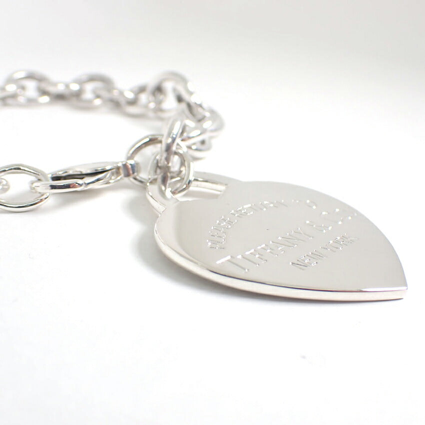 【中古】TIFFANY/ティファニー 925 リターントゥ ラージハートタグ ブレスレット/j239-9