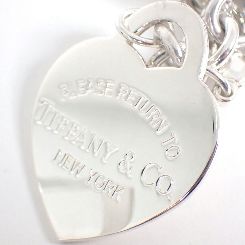 【中古】TIFFANY/ティファニー 925 リターントゥ ラージハートタグ ブレスレット/j239-9