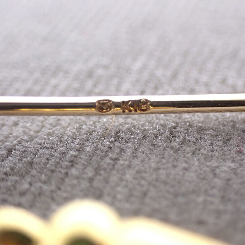 【中古】MIKIMOTO/ミキモト K18 パール/アコヤ真珠 2pc ブローチ/j240-1