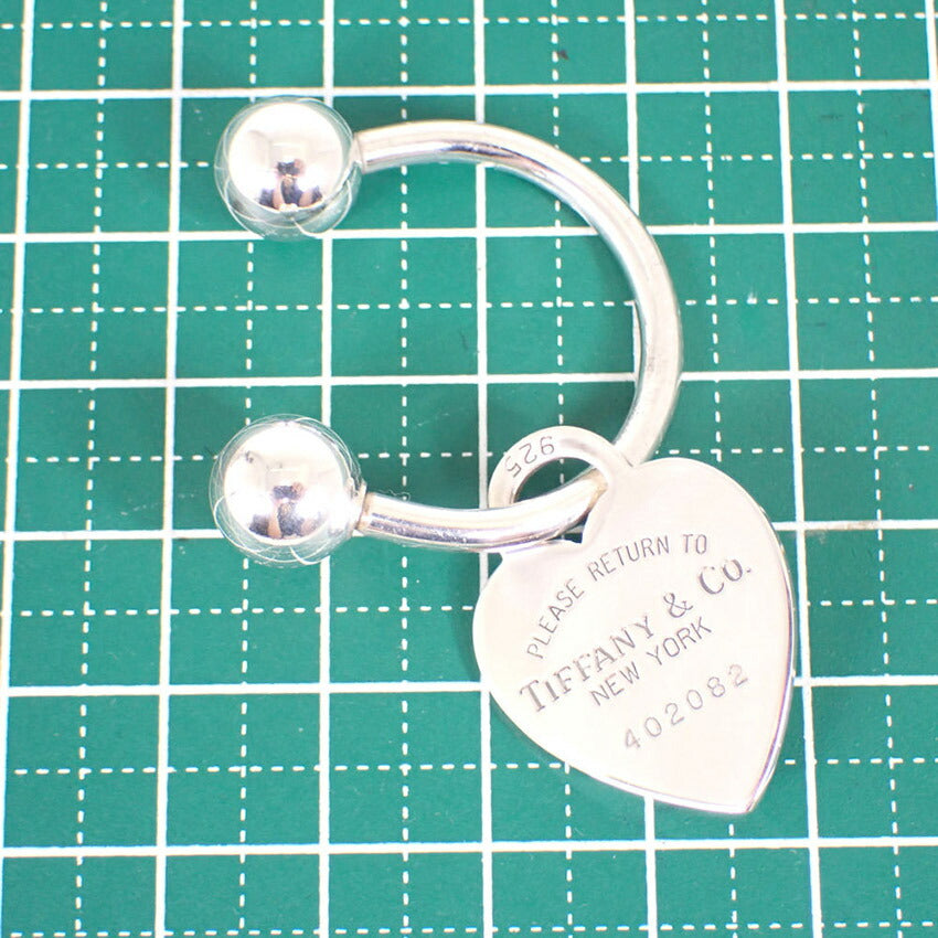 【中古】TIFFANY/ティファニー 925 リターントゥティファニー ハートタグ キーリング/j240-2