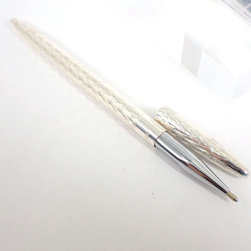 【中古】TIFFANY/ティファニー 925 カットワーク ボールペン 箱付き/j240-3