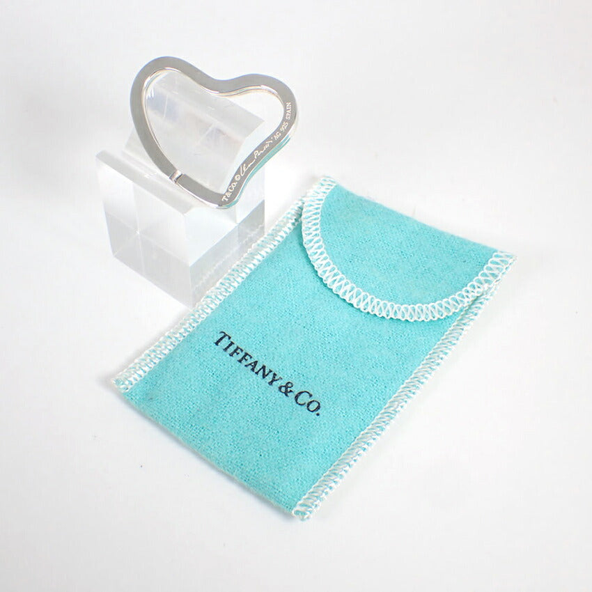 【中古】TIFFANY/ティファニー 925 オープンハート キーリング/j240-5