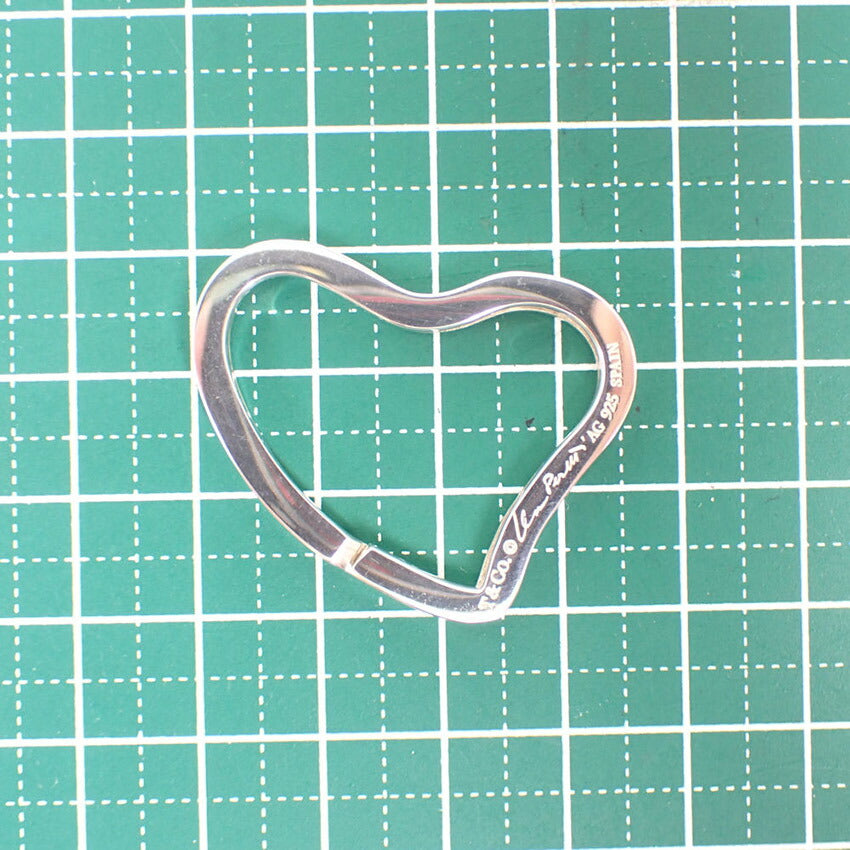 【中古】TIFFANY/ティファニー 925 オープンハート キーリング/j240-5