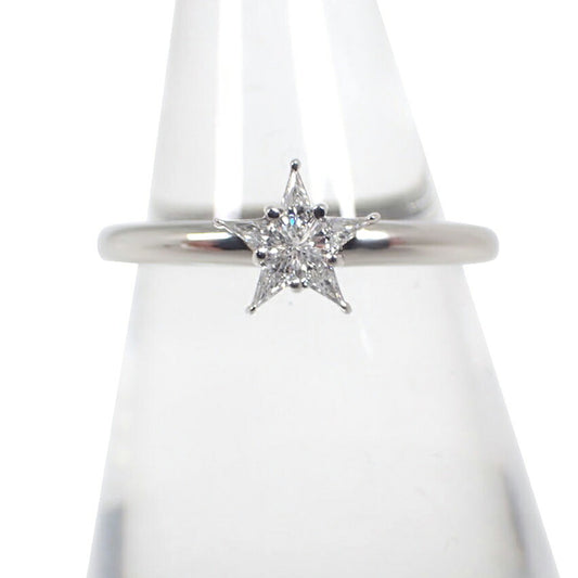 【中古】Pt900 ダイヤモンド/0.1ct  スター リング /8.5号/j240-6