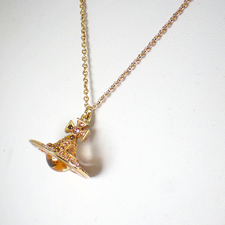 【中古】Vivienne Westwood/ヴィヴィアンウエストウッド オーブ ラインストーン ペンダント/ネックレス/j240-7