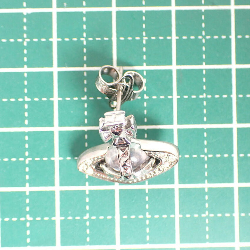 【中古】Vivienne Westwood/ヴィヴィアンウエストウッド ガンメタ オーブ  片耳ピアス/j240-9