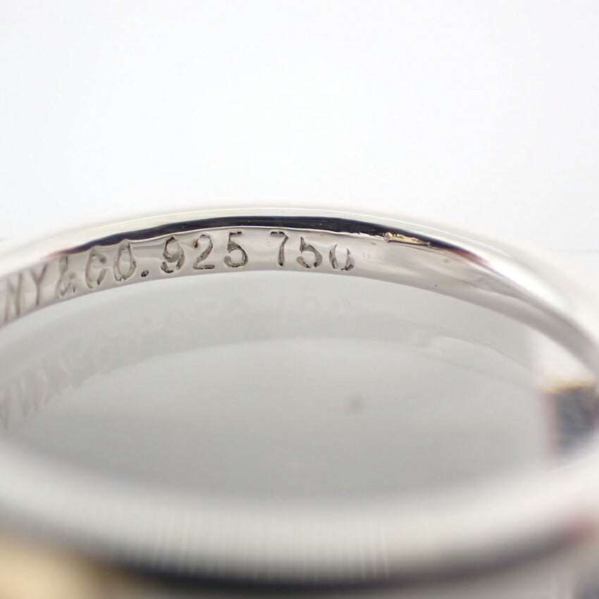 【中古】TIFFANY/ティファニー 925/750 ラブノット リング/7.5号/j244-11