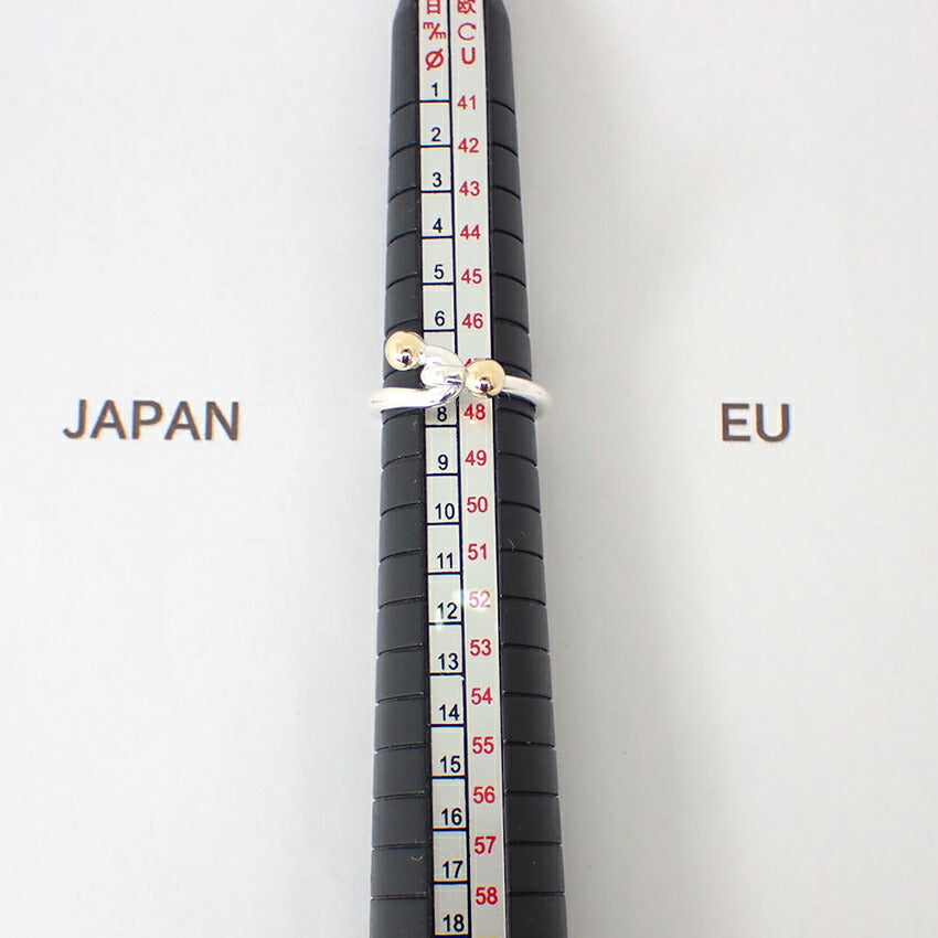 【中古】TIFFANY/ティファニー 925/750 ラブノット リング/7.5号/j244-11