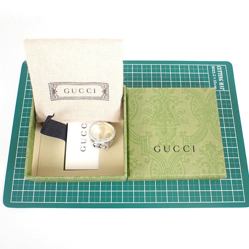 【中古】GUCCI/グッチ 925 インターロッキングG リング /20号/j244-1